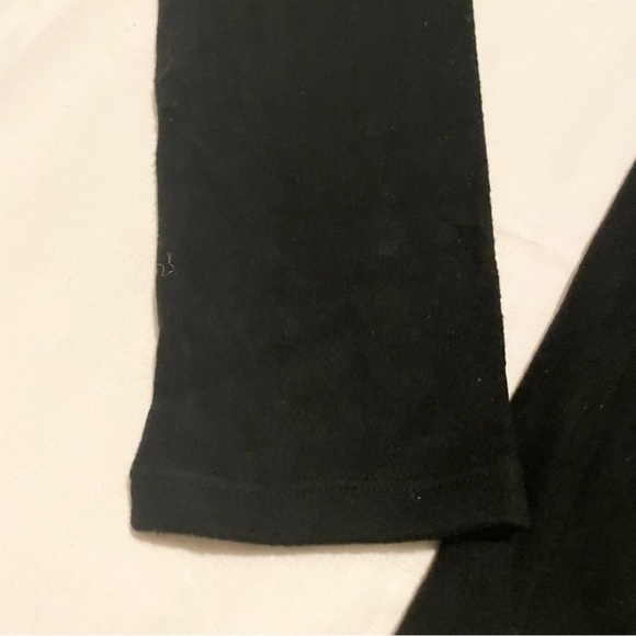 Uniqlo Heattech Stretch Fleece Crewneck Black Top Womens Large - Picture 7 of 16